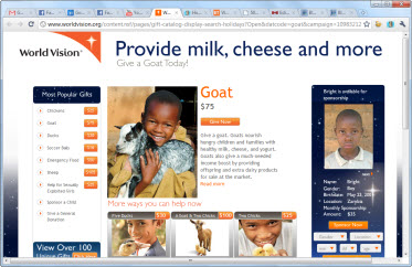 World Vision Gift Catalog