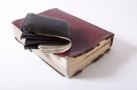 Bible and wallet
